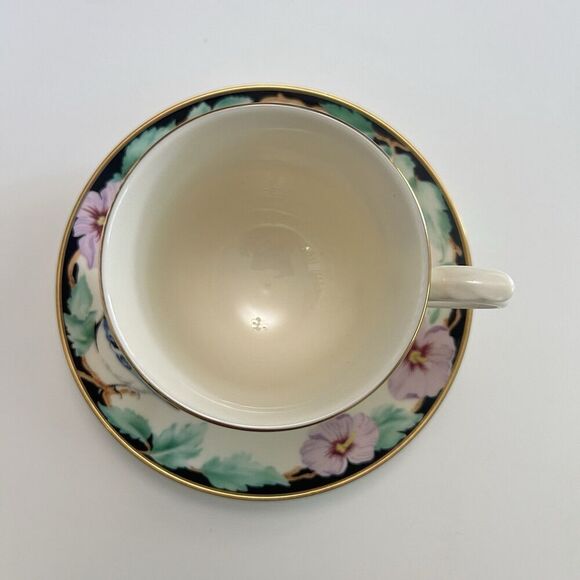 Vintage Lenox Birds of America collection 1993 Blue Jay  tea cup and saucer - Picture 2 of 4